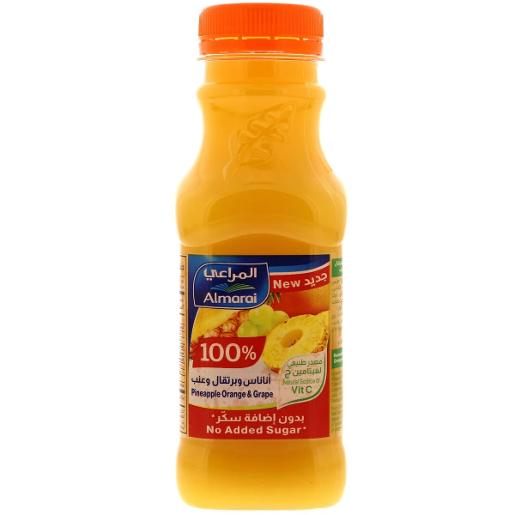 Almarai 100% Pineapple Orange And Grape Juice 300ml