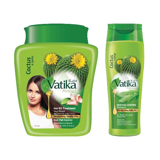 Dabur Vatika Hot Oil Treatment Hair Fall Control 1kg + Shampoo 200ml