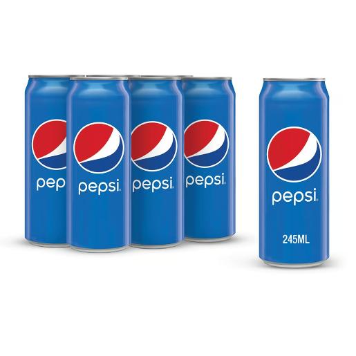 Pepsi Cola Can 245ml × 6pc