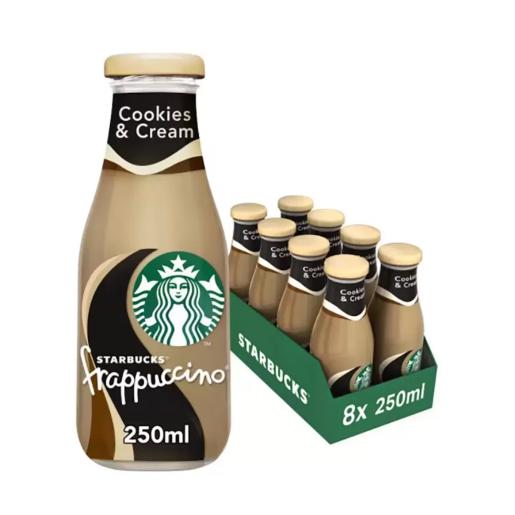Starbucks Coffee Drink Frappuccino Cookies Cream 250ml × 8pc
