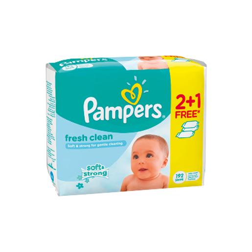 Pampers Baby Wipes Fresh Clean 192pcs