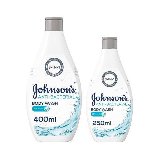 Johnson’s Antibacterial Body Wash Sea Salt 400 +250ml