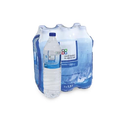 Al Ain Coop Bottled Drinking Water 6pc x 1.5Ltr