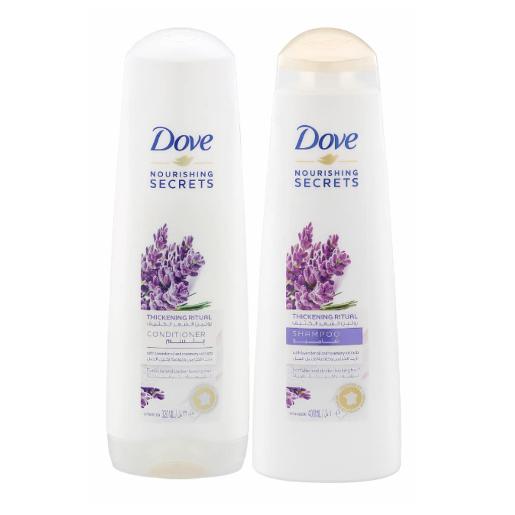 Dove Shampoo Lavender 400ml + Conditioner 320ml