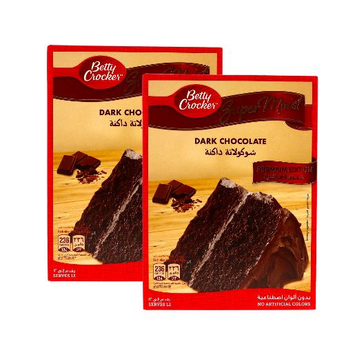 Betty Crocker Cake Mix Dark Chocolate 2 x 510g
