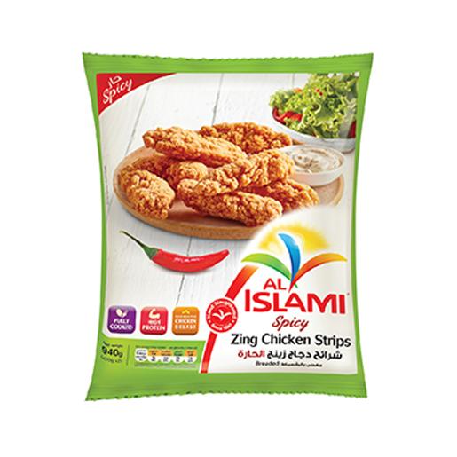Al Islami Zinger Chicken Strips Spicy Frozen 940g