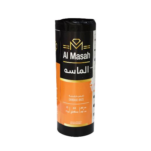 Al Masah Bio Garbage Bag Black 80cm × 110cm 15 pc