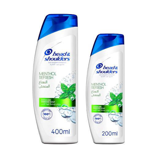Head & Shoulder Menthol Fresh Shampoo 400ml + 200ml
