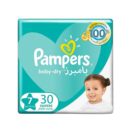 Pampers Baby Dry Diapr Size 7 15Kg 30 pc