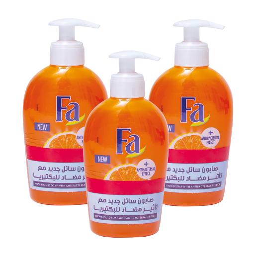 Fa Anti Bacterial Hand Wash Orange 3 x 250ml