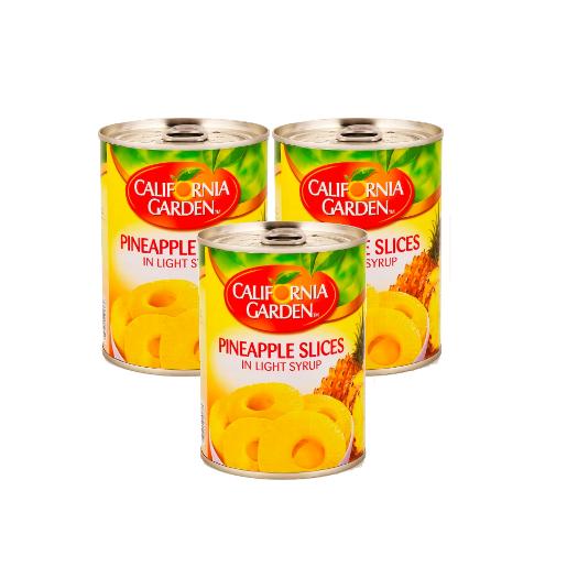 California Garden Pineapple Slices in Syrup 3 x 565g