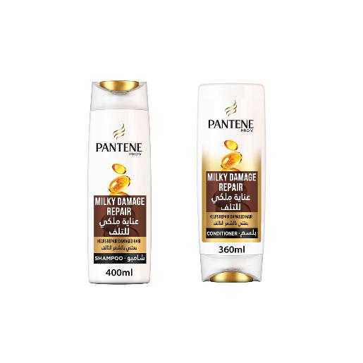 Pantene Shampoo Milky Damage Repair 400ml + Conditioner 360ml