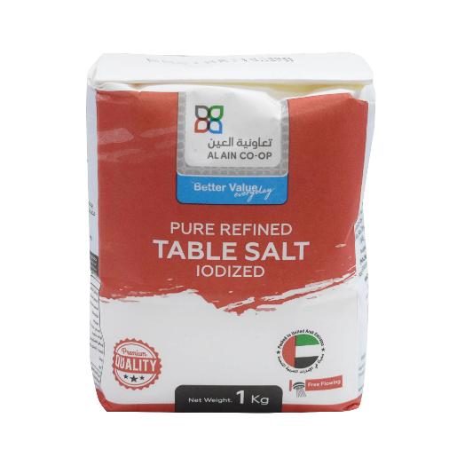 Al Ain Co-Op Iodized Salt Pkt 1kg