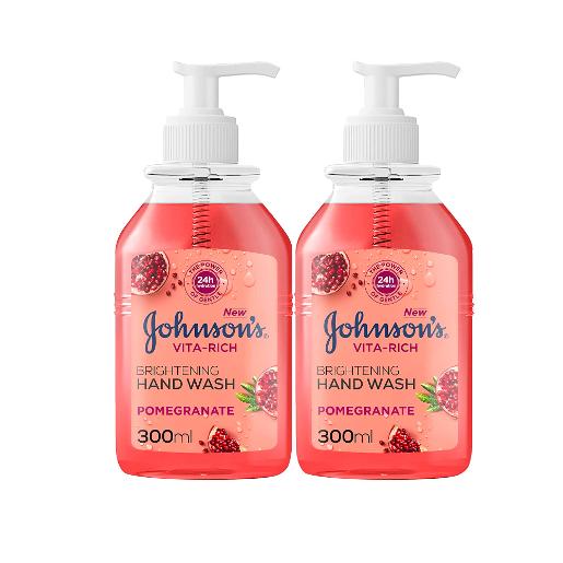 Johnson's Brightening Hand Wash Pomegranate 2pc x 300ml