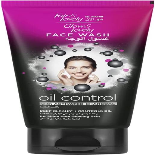 Glow Lovely Face Wash Oil Control Activated Charcoal oil 150ml
