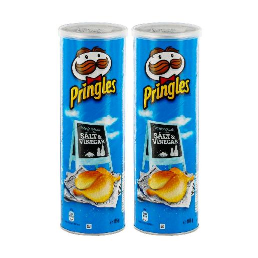 Pringles Potato Chips Salt & Vinegar 2 pc x 165 gm 15%Off