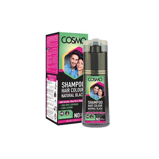 Cosmo Hair Color Shampoo Natural Black 180ml