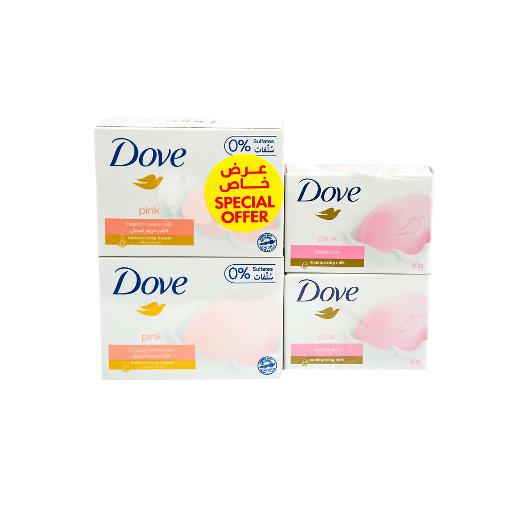 Dove Soap Pink 135g 2's+50g 2's