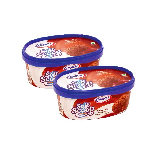 Unikai Ice Cream Soft Scoop Assorted 2 x 1Ltr