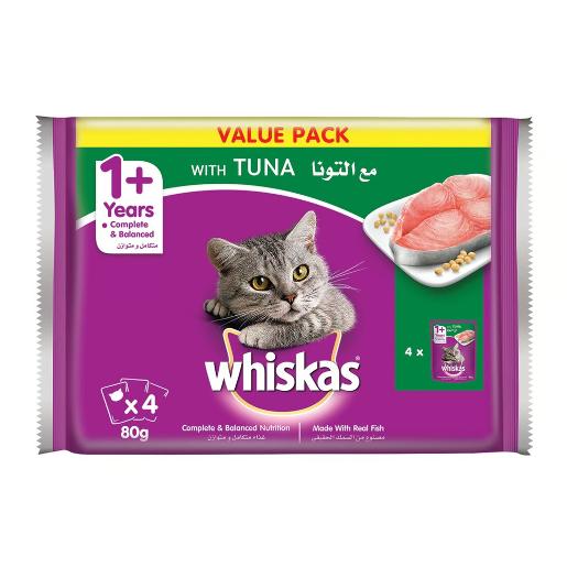 Whiskas Cat Food Tuna 80gm × 4pc