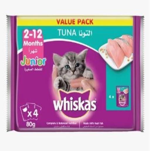 Whiskas Kitten Food Tuna 80gm × 4pc