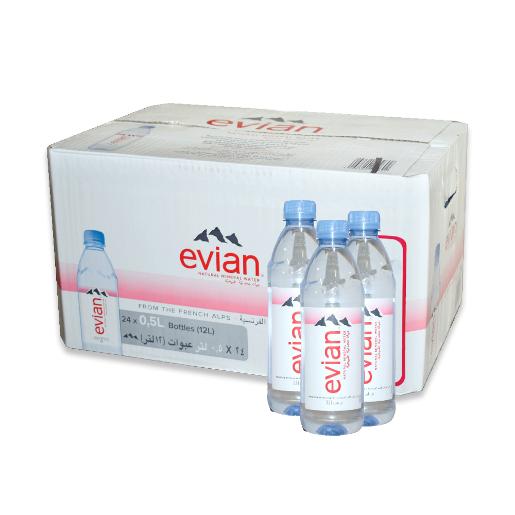 Evian Natural Mineral Water 24 x 500ml