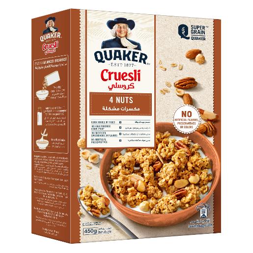 Quaker Cruesli Cereal Flakes With Nut 450g