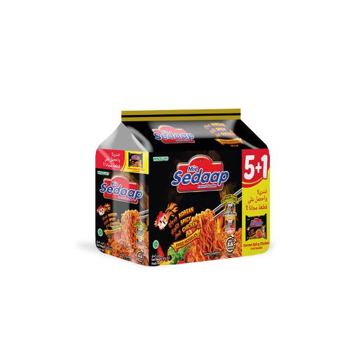 Mi Sedap Instant Fried Noodles Spicy Chicken 6 x 87g