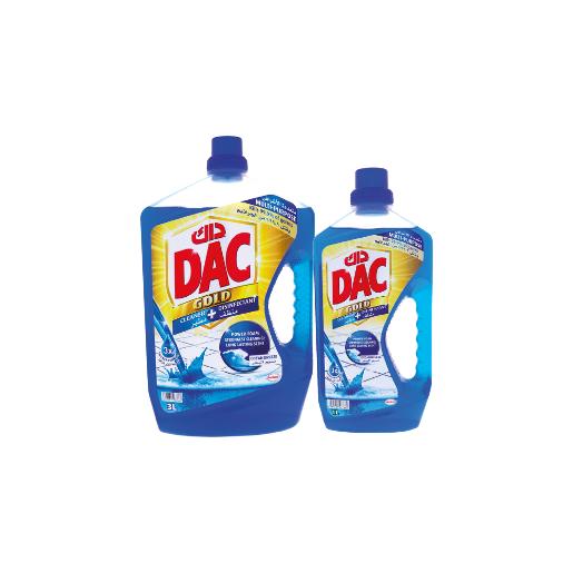 Dac golden cleaner and disinfectant with sea breeze 3 ltr + 1 ltr