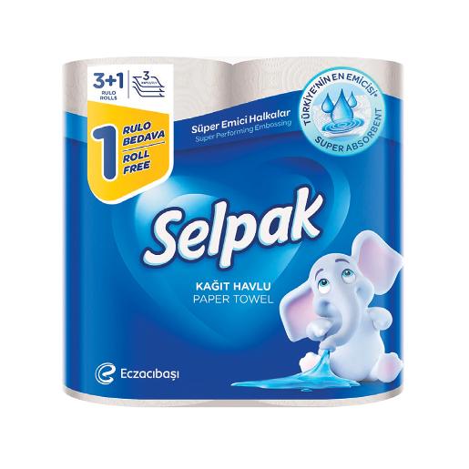 Selpak Kitchen Paper Towel 3ply 3+1pc