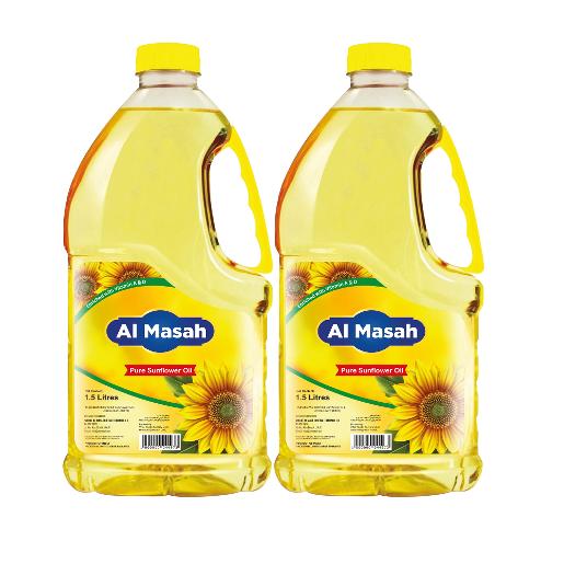 Al Masah Sunflower Oil 1.5 ltr × 2 pc