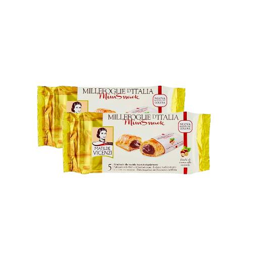 Vicenzi Puff Pastry Mini Snacks With Hazelnut Cream 2 x 125g
