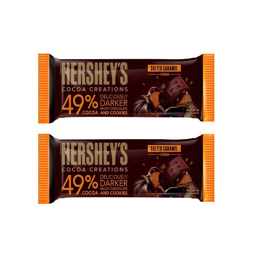 Hershey's Dark Salted Caramel Chocolate 2 x 40g