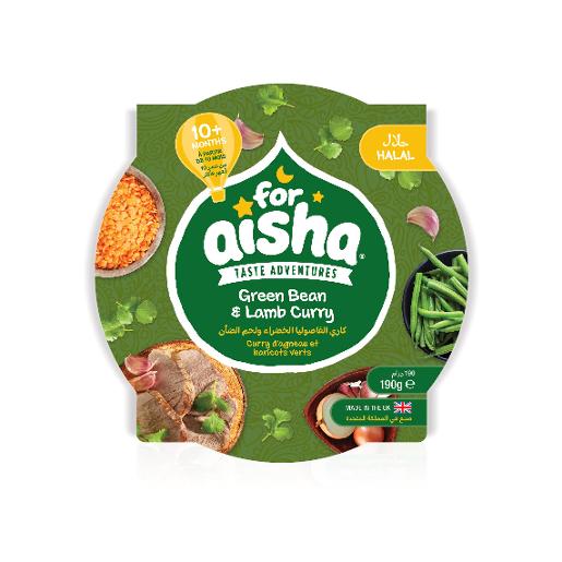 For Aisha Green Bean Lamb Curry Baby Food 190 gm