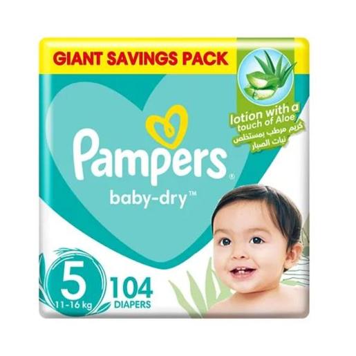 Pampers Baby Diapers Dry Size 5 Megabox 104 pc