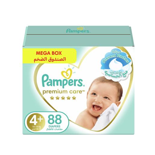 Pamprs Baby Diaper Premim Care Size4 Mega Box 88pc