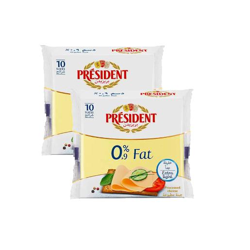 President Slices Cheese 0% Fat 200gm × 2 pc