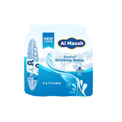 Al Masah Bottled Drinking Water 1.5Litre x 6Pcs