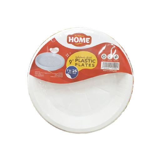 Al Masah Home Plastic Plate 10inch 25's