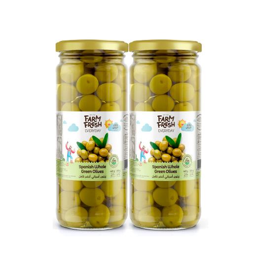 Farm Fresh Green Whole Olives 465gm × 2pc