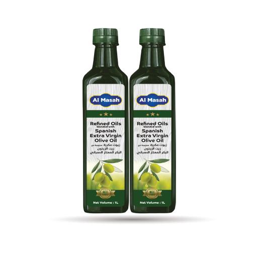 Al Masah Extra Virgin Olive Oil Blend 1Ltr X 2pc