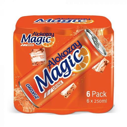 Alokozay Magic Orange Soft Drink 250ml x 6 pcs