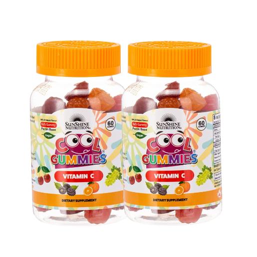 Sunshine Nutrition Cool Gummies Vitamin C 60pc × 2pc