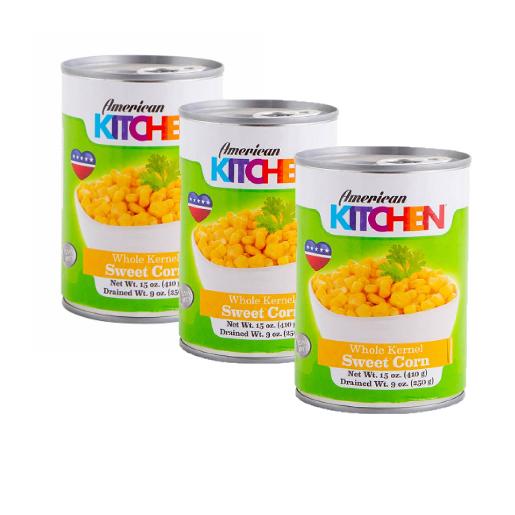 American Kitchen Whole Kernal Sweet Corn 15Oz × 3pc