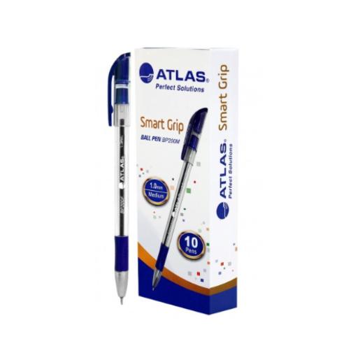 Atlas Smart.Grip Pen 1.0mm Medium Pack Blue