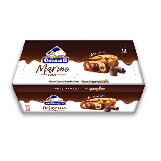 Deemah Marmo Cake Chocolate 40gm × 12pc