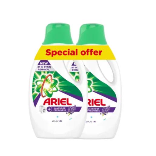 Ariel Liquid Gel With Lavender Freshness 1.8Ltr × 2pc