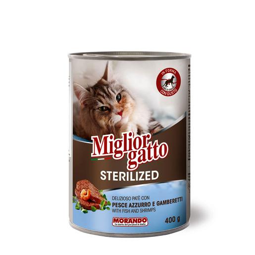 Miglior Sterilized Fish and Shrimps Cat Wet Food 400g