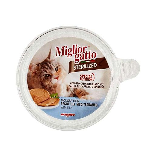 Miglior Sterilized Mousse with Fish Cat Wet Food 85g