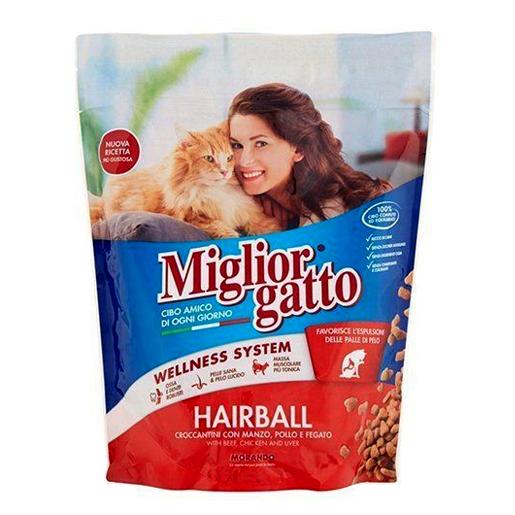 Miglior Cat croquettes hairball Beef Chicken and Liver doypack 800G 9X1